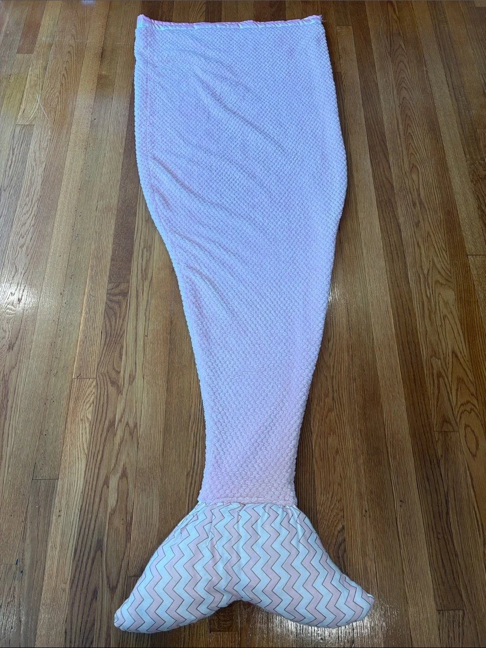 Handmade Pink, White & Gold Adult/Teen Mermaid Tale Blanket Sleeping Bag
